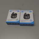 2 x Studio-Quality Wireless Ear Buds with Deep Bass & Enhanced Audio Clarity, Bluetooth 5.4, 10-Year Lifespan Earbuds, ENC Noise Cancelling Calls, Secure Fit Memory Foam Tips, IPX6 Waterproof (Black)