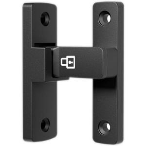 ETEKJOY Heavy-Duty Flip Latch Lock 90/180 Degree Sliding/Swinging Door Lock Latch Bolt for Gate Barn Garage Garden Fence Shed Window Cabinet (Black+Luminous, 90 Degree)