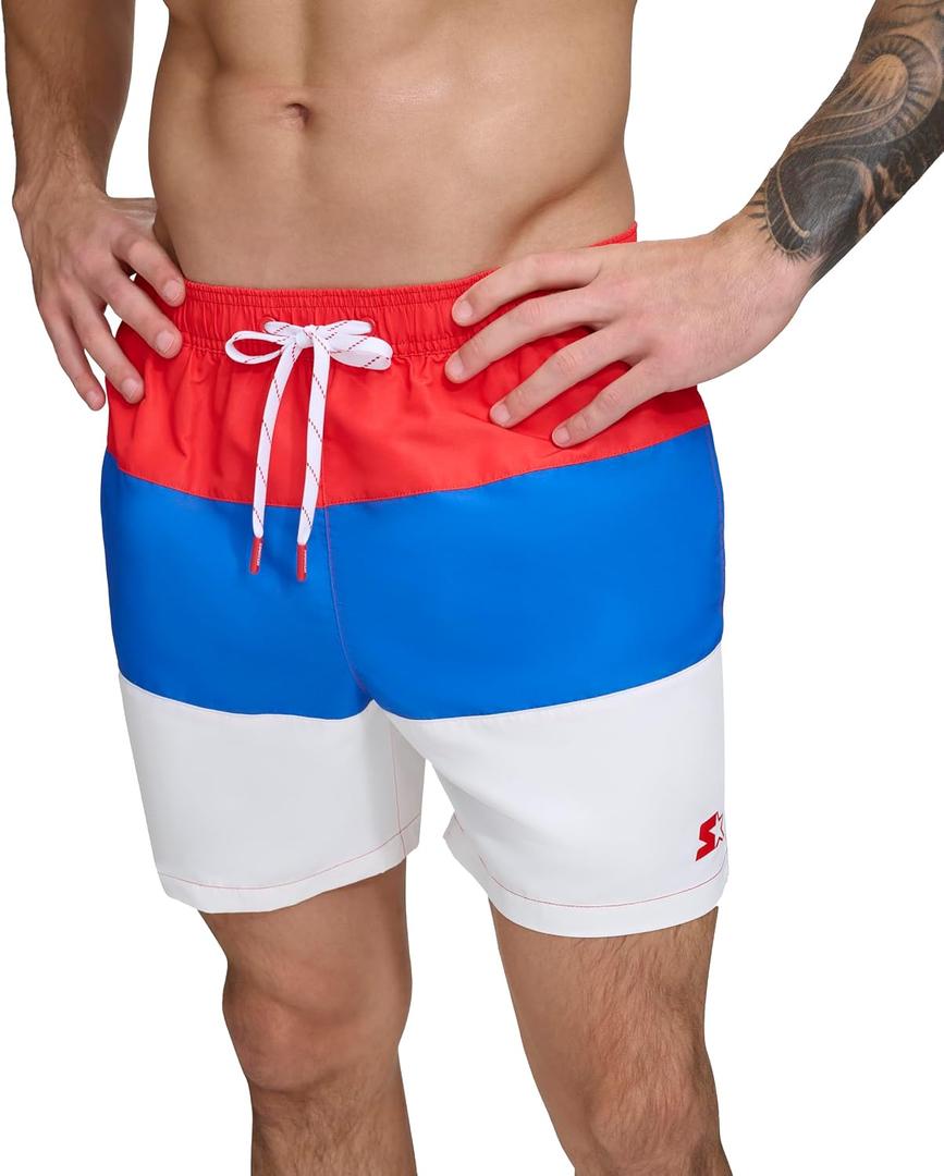Starter Men's Quick Dry Lightweight Volley Colorbock Swim Trunk (XL)
