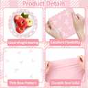 98pcs Pink Bow Party Supplies Bow Birthday Party Plates and Napkin Tablecloth Pink Bows Decoration for Girl Bachelorette Bridal Engagement Baby Shower Cute Tableware Table Cover Serve 24