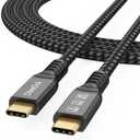 DteeDck USB C Monitor Cable 6Ft, 4K@60Hz Video Display/20Gbps Data Transfer/100W Fast Charging USB Type C Power Cord USBC 3.2 Gen 2 Full Function for Monitor Laptop Docking Station External SSD