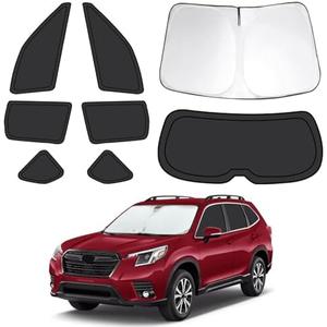 8pcs Car Window Shades Fit for Subaru Forester 2019-2024, Car Window Covers for Privacy, Full Sunshades for Forester Front Rear Windshield Side Windows to Block UV and Protect Privacy