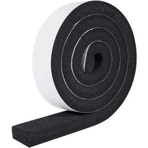 MAGZO Weather Stripping Door Seal 2 Inches W X 1 Inch T, Strong Adhesion and High Resilience Air Conditioner Foam Insulation for Furniture, Total Length 6.5 Feet (1 Roll)