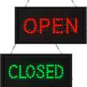 Open Closed Signs for Business LED Open Closed Sign Light Open and Closed Sign Display Closed Neon Sign Coffee Open Sign for Bar Pizza Store Restaurant Hotel ATM Party Supplies,18.9 x 9.8 Inches
