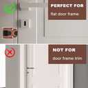 Home Security Door Lock with 8 Screws, Childproof Door Reinforcement Lock, Withstand 800 lbs for Inward Swinging Door,Night Lock to Defend Your Home (Copper)