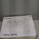 Portable Baby Swing for Infants, Compact & Foldable Infant Swing with 5-Speed Swing,Music, Timer, Cushioned Seat, Battery Operated, 0-9 Months 6-20 lbs,SG2404 (Mint Green)