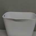 OYBOS Bathroom  Trash Can with Lid 3 Gallon Slim Plastic Narrow Garbage Can for Bathroom, Bedroom, Kitchen, Office White