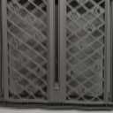MYPET North States Paws Portable Pet Gate: 26-40" Wide. Pressure Mount. No Tools Needed. Made in USA, 23" Tall, Expandable, Durable Dog Gates for Doorways, Fieldstone Gray