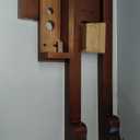 Fishing Rod Rack, Solid Wood Wall Mount Pole Holder, Made to Order, Any Size (Solid Mahogany Wood with Semi-Gloss Polyurethane Finish)