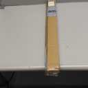 HarJue Ceiling Mounted Shower Arm, Rain Shower Square Extension Arm with Flange and Teflon Tape Stainless Steel Ceiling Mount Shower Extender (24 Inch, Chrome)