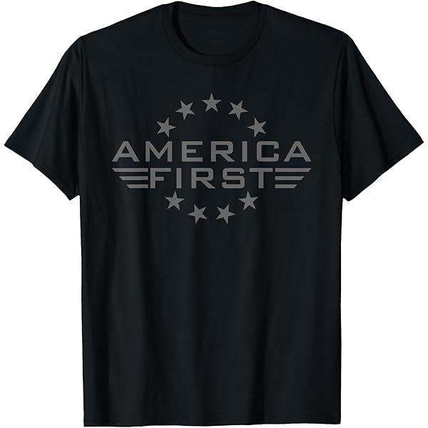 America First Shirt | vintage patriotic Mens , Womens & Kids T-Shirt, Small