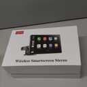 Portable Apple Carplay Screen for Car, 9" Wireless Apple Carplay & Android Auto,4K Dash Cam,1080p Backup Camera DVR,Car Audio Receivers GPS Navigation Mirror Link, Bluetooth,FM, Siri