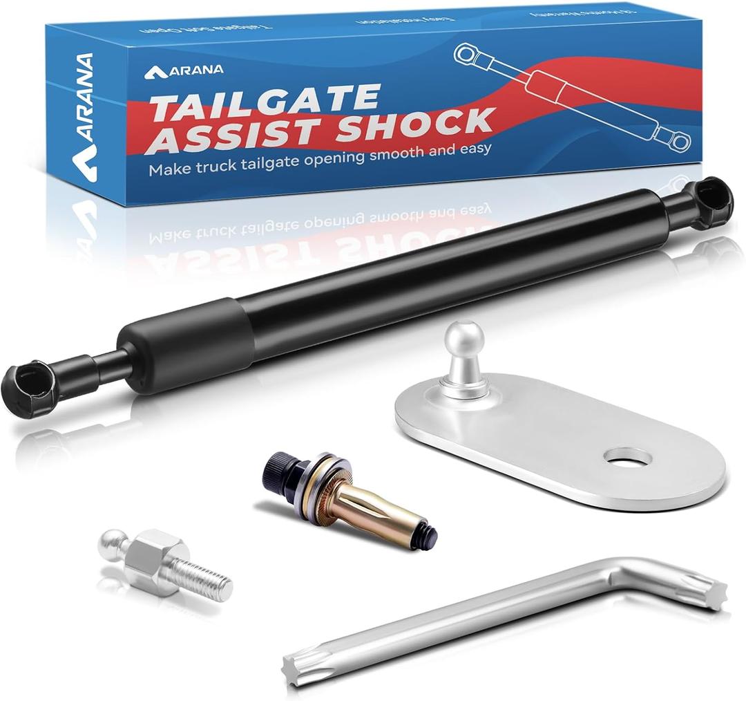 ARANA Tailgate Assist Shock for F150 F250 F350 F450 1997-2016, Tail Gate Slow Down Damper Accessories Fit 1997-2003 Ford F-150, 1999-2016 F-250 F-350, 2010-2016 F-450(All Tools Provided)
