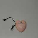 Wireless Bluetooth Mouse Cute Pink Love Heart Shinning Led Light Silent Portable Lightweight USB Optical Cordless Dual Mode Mice for PC Laptop Computer Tablet Mac MacBook Pro Kids Girls Women Gift