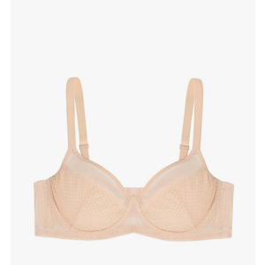 Women Minimizer Bras for Women See Through Unlinded Mesh Comfortable Underwire Bra, Size 38