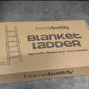 HomeBuddy Blanket Ladder for The Living Room - 5.6 Ft. Blanket Holder for Decor, Wooden Blanket Rack for Your Bathroom - Bamboo Sturdy Decorative Ladder