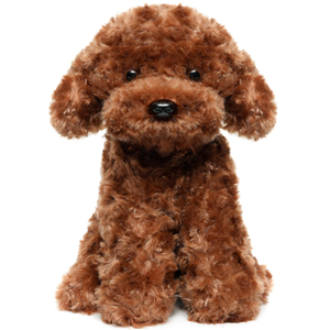 Adorable Labradoodle Plush Toy Fluffy Red Poodle Stuffed Animal Dog Puppy, 12.6" - Perfect for Kids, Babies, Birthday, Nursery 
