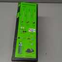 Upgraded Kids Toy Golf Set with Dinosaur Automatic Golf Returner, Led Light Up Night Golf Balls, 3 Clubs, Putting Mat, 3-8 Toddler Mini Golf Games, Indoor Outdoor Sports Toys for Boys Girls (Black)