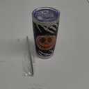 Halloween Jack O Lantern Pumpkin Tumbler with Lid and Straw, Spooky Skull Skeleton Spider Stainless Steel Travel Coffee Cup, 20oz Gothic Holiday Double Wall Vacuum Insulated Mug Halloween Gifts