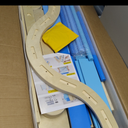 Tiny Land Pikler Triangle Set, 7-in-1 Foldable Pikler Triangle Climbing Toys Set for Kids,Baby Indoor Playground Jungle Gym, Wooden Montessori Climbing Set for Toddler (Sky Blue)