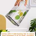 Airtight Food Storage Containers with Lids, 24 PCS Kitchen and Pantry Organization Canisters, BPA-Free, PVC-Free, Food-grade Plastic Leak-proof Jars for Cereal, Flour, Sugar, Extra 24 Labels & Marker