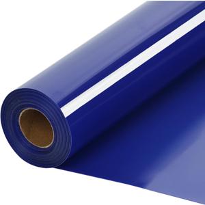 HTVVETUR Blue HTV Iron on Vinyl 12Inch by 35ft Heat Transfer Vinyl for T-Shirt HTV Rolls for All Cutter Machine - Easy to Cut & Weed (35ft, Blue)