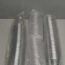 Baderke 100 Pcs Plastic Cups with Sip Lids Round Bottom Disposable Plastic Coffee Cups with Lids Clear Strawless Crystal Mugs for Iced Coffee Smoothie Cold Beverage Party Catering Supplies (14 oz)