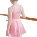 DAXIANG Mesh Front Dance Leotard for Girls Gymnastics Ballet Dress with Removable Tutu Skirt for Toddler Girl Kids 2-10 Years