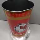 FANMATS 34680 NFL - Kansas City Chiefs Wastebasket | Red | 15"x10.5"x10.5" | Primary Logo, Helmet, & Wordmark