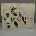 Here Comes The SON Wooden Backdrop Sign,Baby Shower Party Decor for Welcome Baby Sign Decor Boy's Birthday Wall Decorations,Gender Reveal Party Decor (12 * 12inch) 2 PACK