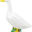 23 Inch Large Porch Goose Statue - PE Plastic Outdoor Goose Decor for Lawn, Yard, & Garden Decoration, Unique Housewarming Birthday Graduation Gifts for Women Mom Grandma