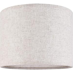GO&SO Natural Linen Medium Drum Lamp Shades 13" Top x 13" Bottom x 10" High (Spider) Modern Beige Gray Lampshade for Table Lamps Bedside Lamps -Assembly Required - By GO&SO