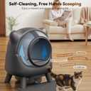 Automatic Litter Box, FEELNEEDY Self Cleaning Litter Box, Odor Control Robot, Cat Ears Design, 65L APP Real-Time Monitor, Cat Litter-Boxs for Multiple Cats, Safety Sensors, with 1 Trash Bag