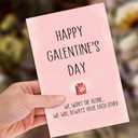 4 x Happy Galentines Day Card for Best Friend, Funny Galentine's Day Card Gifts for Bestie, Female Friend, Gal Pal (QQ-156)