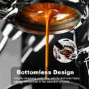 54mm Bottomless Portafilter for Breville Barista Express 18g Filter Basket Fit Breville 54mm Espresso Machines (BES870XL 880BSS 878BSS 840XL 500BSS 450BSS Duo Temp Pro) Black Portafilter