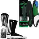 Lux Dual Grip Socks - Soccer Grip Socks for Men and Women. GripArray Performance & Comfort