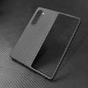 Sisyphy Aramid Fiber Case for Samsung Galaxy Z Fold 6 5G with Carbon Fiber Texture (Black 1500D), Super Slim Protective Cover Skin, Soft Touch Sturdy Durable Snap-on Back Cover