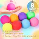 8 Pack Slow Rising Stress Ball,Stress Balls for Kids Adults,Stretchy Fidget Toys for Anxiety Relief,Hand Therapy Sensory Squishy Ball,Squishy Toys,Treasure Prize Box Toys for Kids Classroom