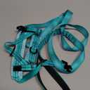 SlowTon No Pull Small Dog Harness and Leash Set, Puppy Soft Vest Harness Neck & Chest Adjustable, Reflective Lightweight Harness & Anti-Twist Pet Lead Combo for Small Medium Dogs(BL-Front Clip,XXS), Teal 