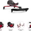 Radio Flyer Stingray Pro, for Ages 3-8, Hands Free, Foot Powered Ride On with 360-degree Caster Wheels, Adjustable Seat with Integrated Handles, Solid Steel Frame, Padded Seat, Kids Ride On Toys