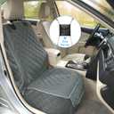 Deluxe Dog Seat Cover for Front Seat-More Durable Waterproof Front Seat Protector, High Heat Resistant and Nonslip Front Seat Cover for Dogs Kids, Universal Size (Grey)