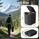 Portable Toilet for Camping, Outdoor Toilet for Camping with Lid, Adult Potty for Car, Easy Clean Portable Camping Toilet, Truck Driver Portable Toilets 440lbs, Black