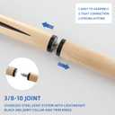 2-Piece Pool Cue Stick 36/42/48/58 Wooden Billiard Cues, Standard & Heavy Options, 13mm Tip, Set of 2 or 4 Beginner & Family Friendly