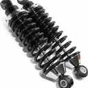 Rear Street Rod Coil Over Shock SET Black Coated Springs (Spring Rate:180)