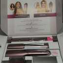 Shark FlexFusion Hair Straightener & Powerful Dryer with Diffuser, Fusion Hair Brush, Ceramic Air Styler with Auto-Wrap Curlers, Ceramic Plates, Cosmic Blush HD642S