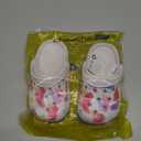 ChayChax Kid's Garden Clogs Cute Slides Sandals Toddlers Beach Pool Shower Shoes with Non-Slip Sole (Beige)