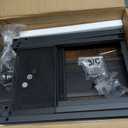 Mini Floor Standing Coffee Bar Shelf,3-Tier Small Coffee Table, Corner Farmhouse Coffee Bar Cabinet Dining Room, Living Room-Capsules, Coffee Maker(Brown+Black)