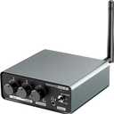 Phono Preamplifier for Turntable with Bluetooth 5.3 Transmitter, Hi-Fi Stereo Audio Preamp with Bass Treble EQ, Phono/Line Mode Switch for Turntables, BT Speaker & Headphone