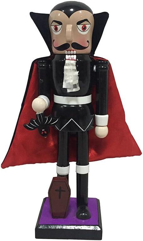 Santa's Workshop 10” Dracula Nutcracker, Black/Red