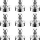 BTLIN Heavy Duty Fridge Magnets Extra Strong, Large Magnetic Push Pins for Kitchen Refrigerator Whiteboard Bulletin Board Office (18x22mm) 9Pack